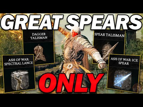 "Great Spears are... BUSTED!" - Beating Elden Ring using ONLY Great Spears!