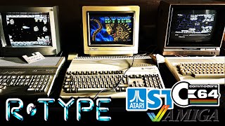 Running R-Type on 3 Computers At Once: C64, Amiga, Atari ST  | Retro Comparisons