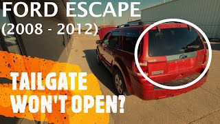 Ford Escape - LIFTGATE / TAILGATE WON