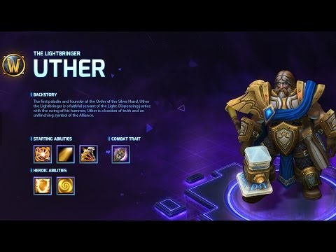 Uther Hero Abilities Preview - Heroes of the Storm Alpha