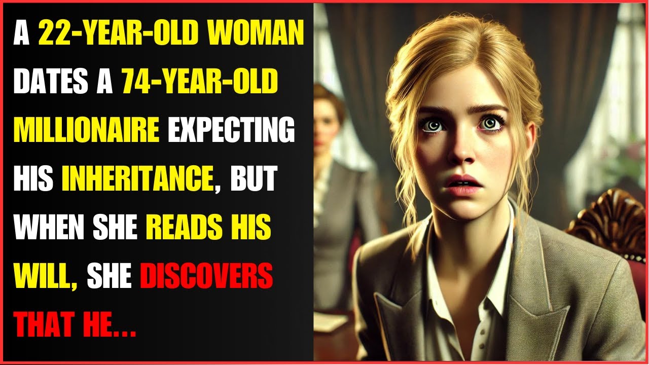 A 22-YEAR-OLD WOMAN DATES A 74-YEAR-OLD MILLIONAIRE EXPECTING HIS INHERITANCE, BUT WHEN SHE READS...