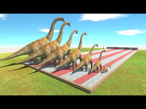 Herbivorous Dinosaurs Different Size - Animal Revolt Battle Simulator