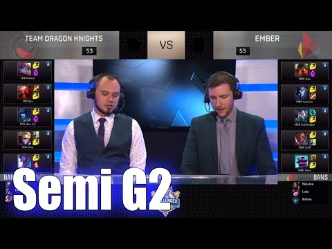 Team Dragon Knights vs Ember | Game 2 Semi Finals S6 NACS Spring 2016 | TDK vs MBR G2