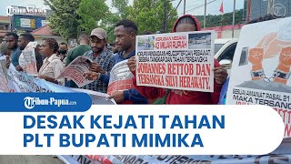 Masyarakat Papua Duduki Pengadilan Jayapura, Desak Kejati Tahan Plt Bupati Mimika