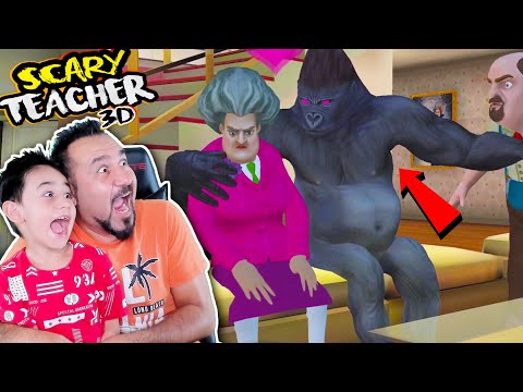 GORILLA FELL IN LOVE WITH THE ANGRY TEACHER! | WE'RE PLAYING SCARY TEACHER 3D!