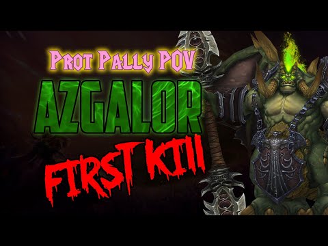 Azgalor Prot Paladin Add Tank POV 23 Man First Kill - TBC Classic