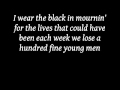 Johnny Cash - Man in black with lyrics