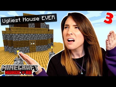 The WORST house we EVER built | Hardcore One Block Ep 3