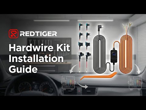 How to wire the hardwire kit for dash cam parking mode