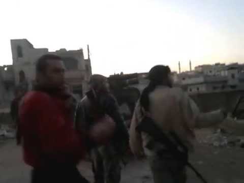 استهداف مقرات قوات النظام في ريف الرستن بواسطة راجمة صورايخ كاتيوشا من قبل كتيبة الناصر