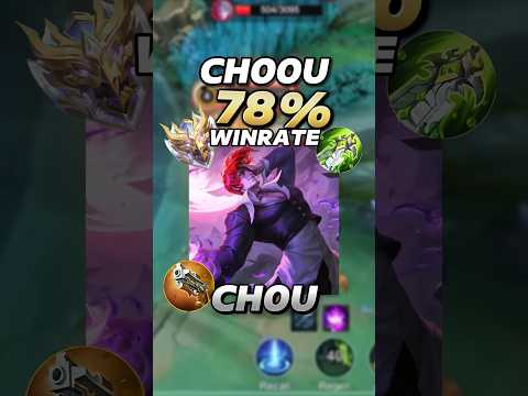 CHOU 78% Winrate Build! #mobalegends5v5 #moba5v5pippin #moba5v5english #chou #shorts