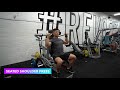 Seated shoulder press