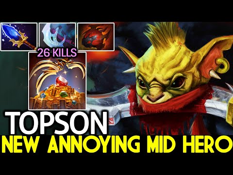 TOPSON [Bounty Hunter] New Annoying Mid Hero First Item Scepter Dota 2