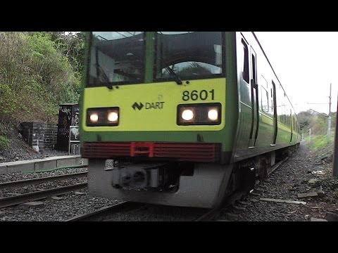 IE 8500 Class Dart Train number 8601 - Killester Station, Dublin