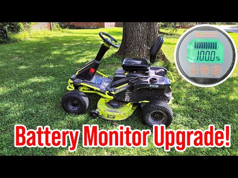 Upgrading the Battery Monitor in a Lithium Ryobi Electric Riding Lawn Mower