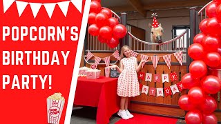 POPCORN&#39;S BIRTHDAY! PONY PARTY * Presents * Cake * Decorations *