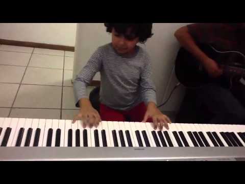 6 year old Justin practicing the pentatonic scale,,check him out