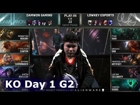 LK vs DWG - Game 2 | Knockouts Play-Ins S9 LoL Worlds 2019 | Lowkey Esports vs DAMWON Gaming G2