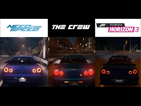 Forza Horizon 3 vs Need For Speed vs The Crew | Graphics, Sound, Weather & More BIGGEST Comparison