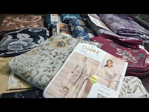 OMRE♥️MARINA FLORAL🧡🌟 DIGITAL PRINTED THREE PIECE WITH PURE COURDORY SHAWLS EDITION #famous #viral 