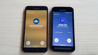 Samsung J4 VS Xcover 4 incoming call over the hori