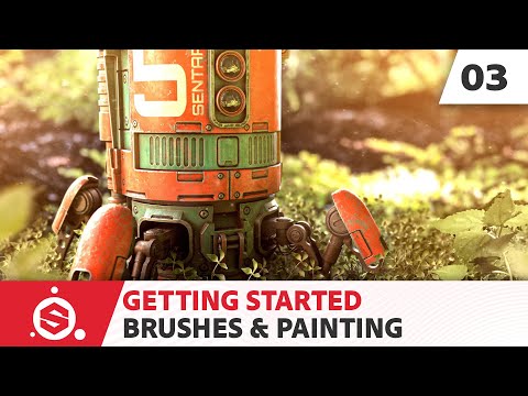 Substance Painter 2021 Getting Started - Part 03 - Brushes & painting | Adobe Substance 3D