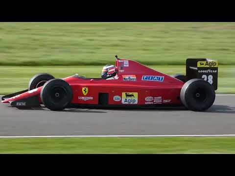 Gerhard Berger in the Ferrari 640 Demonstration at Goodwood