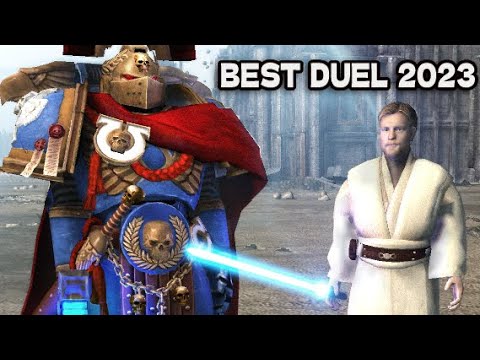 Space Marines Commander (Warhammer 40K) vs Jedi (Star Wars) - Epic Duel!