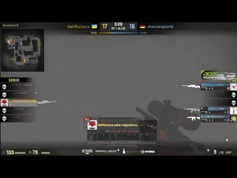 HellRaisers Oskar amazing clutch vs MouseSports