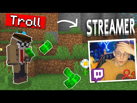 Invisible Man - I Trolled Minecraft Streamers with Donations...