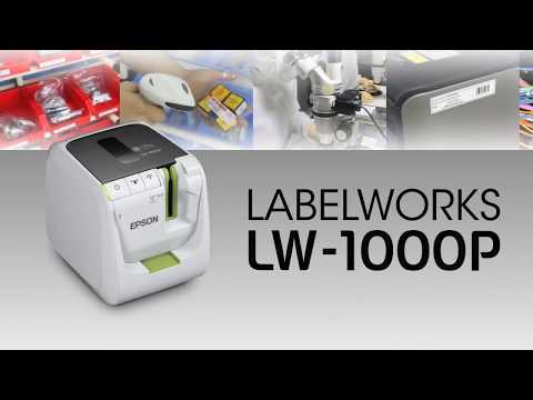 Plastic thermal transfer epson portable label lw-1000p