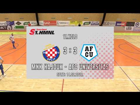 MNK Hajduk 3:3 AFCU - 1.HMNL (11. kolo)