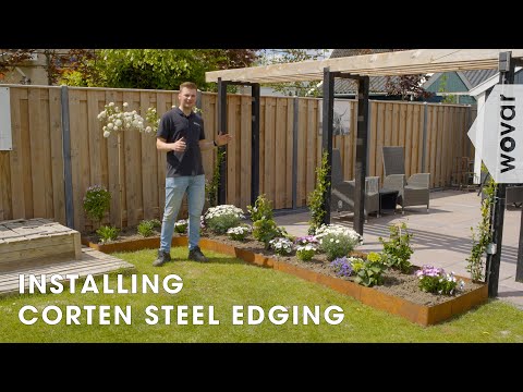 How to Install Corten Steel Garden Edging | Garden Inspiration | Wovar