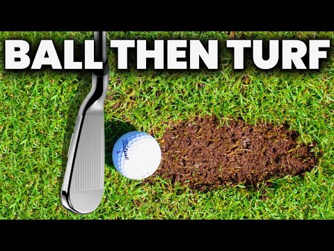 How to Hit the Ball Then the Turf with Your Irons - Amazing drill
