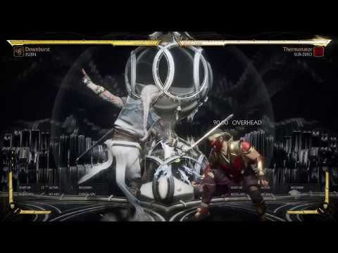 Fujin (Downburst) 34% Midscreen Combo (KB + 1 Bar) #MKAftermath