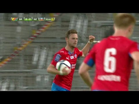 Arnor Smarason kvitterar för HIF med matchens sista spark - TV4 Sport