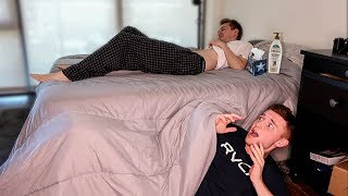 I Spent The Night In My Friends House &amp; He Had No Idea... (24 Hour Challenge)