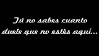 Don Omar - Tu no sabes (letra)