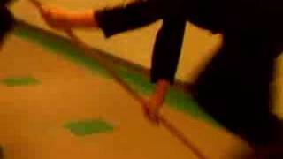 Mike Trying To Ride A Mop