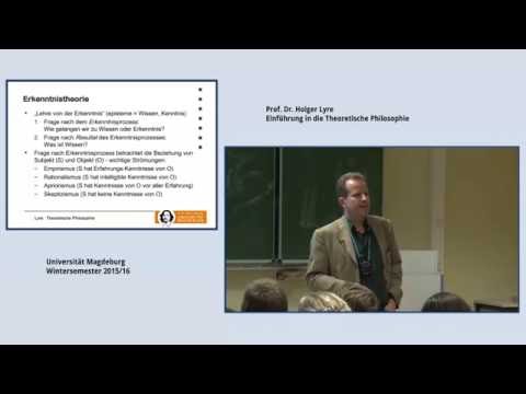 Lyre: Theoretische Philosophie, Vorlesung 05 (2015/16)