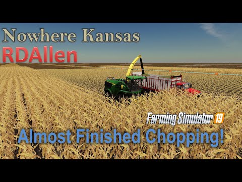 2,300 Acres, Almost Finished Chopping! | E28 Nowhere Kansas | Farming Simulator 19