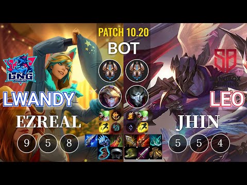 LNG lwandy Ezreal vs SB Leo Jhin Bot - KR Patch 10.20