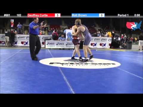 Fargo 2012 182 Round 2: Geoffrey Curtis (Colorado) vs. Matt Brown (Wyoming)