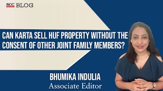 Can Karta sell HUF property without the consent of other joint family members?