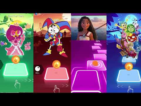 #tileshop Princess Loolilalu🆚 POMNI 🆚 Rapunzel 🆚 Inside Out #tileshopgameplay #coffindance