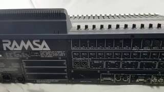 Video thumbnail for RAMSA Panasonic WR-DA7 Digital Mixer Console with ADAT card Back Side by Tahitian Thunder