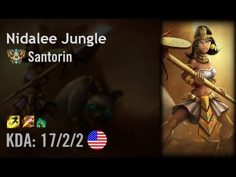 Nidalee Jungle vs Ezreal - Santorin - NA Challenger Patch 6.8