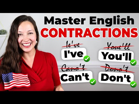 Master English Contractions: English speaking lesson