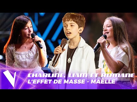 Maëlle - 'L'effet de masse'' ● Charline, Liam & Romane | Battles | The Voice Kids Saison 3