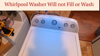 Whirlpool Washer Not Getting Water: Diagnosis and Repair